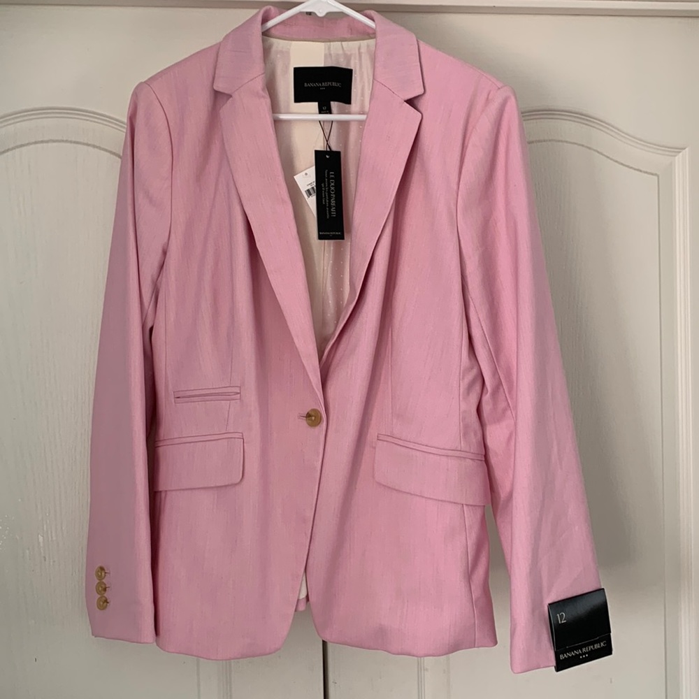 Banana Republic Pink Blazer - machine washable